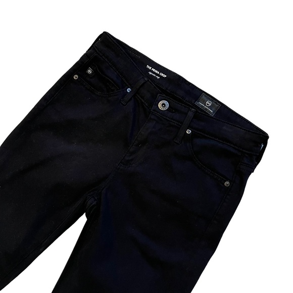 AG Adriana Goldschmied Prima Crop Cigarette Crop, Super Black, Sz 24 - Picture 10 of 13